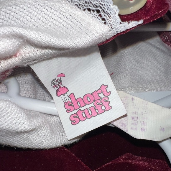 Vintage short stuff maroon lace dress - Picture 8 of 10